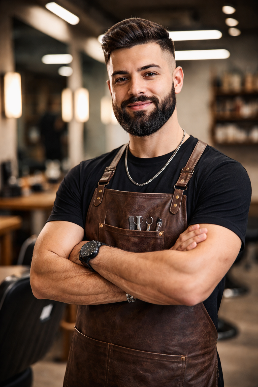Barber im Faris Barbershop